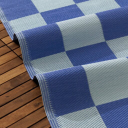 furn. Furn Checkerboard Recycled Outdoor Rug, Blue, 120 X 180Cm - thumbnail 4