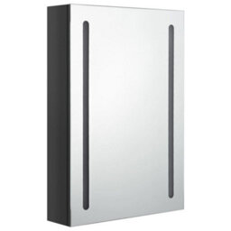 Walplus Led Bathroom Mirror Cabinet Shining Black 50X13X70 Cm - thumbnail 3