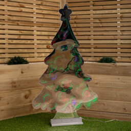 Samuel Alexander 4Ft (1.2M) Tall Light Up Christmas Tree Infinity Decoration With Multi-Coloured Leds - thumbnail 7