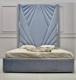 Stratus Interiors Diamond Geometric Headboard Bed Frame - Super King - Gas Lift Storage Type - thumbnail 2