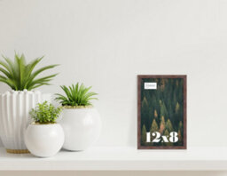 12X8 Walnut Picture Frame (30.5 X 20.3Cm) Poster, Photo, Artwork, Gallery Wall Or Print - thumbnail 2