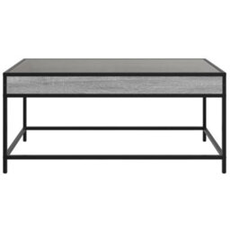 Berkfield Coffee Table With Infinity Led Grey Sonoma 90X50X41 Cm - thumbnail 6