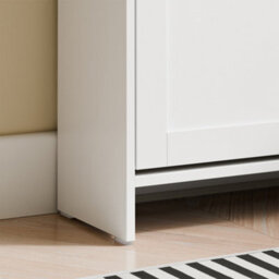 Sobuy Shoe Cabinet With 1 Drawer 80X19X107Cm Nordic Fsr207-W - thumbnail 7