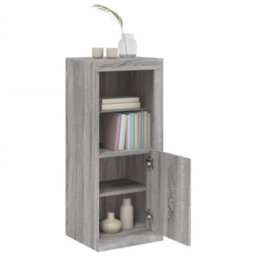 Berkfield Sideboard With Led Lights Grey Sonoma 41X37X100 Cm - thumbnail 5