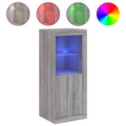 Berkfield Sideboard With Led Lights Grey Sonoma 41X37X100 Cm - thumbnail 2
