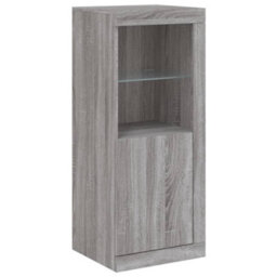 Berkfield Sideboard With Led Lights Grey Sonoma 41X37X100 Cm - thumbnail 3