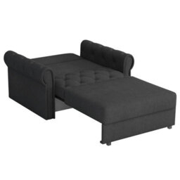 Viva Roma I Armchair Bed With Sleep Function Bedding Storage Metal Legs Wooden Frame 116X85X98Cm Green - thumbnail 5