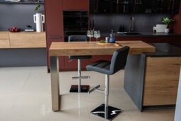 Lamboro Deluxe Allegro Kitchen Bar Stool, Weighted Base, Gas Lift Mechanism, Breakfast Bar Stool, Black - thumbnail 8