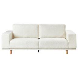 Beliani Sofa 3 Seater Nivala Boucle Off-White - thumbnail 4