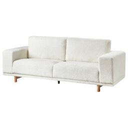 Beliani Sofa 3 Seater Nivala Boucle Off-White - thumbnail 5