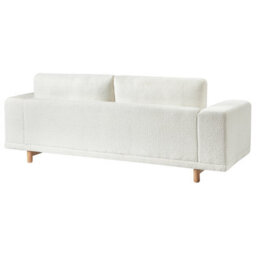 Beliani Sofa 3 Seater Nivala Boucle Off-White - thumbnail 6