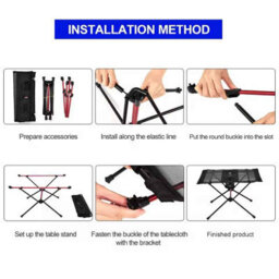 Camping Folding Table Portable Picnic Travel Outdoor Furniture - thumbnail 3