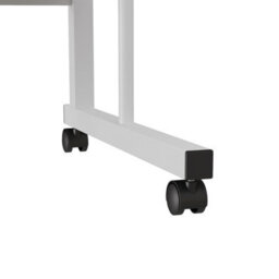 Living And Home Warm White Home Height Adjustable Movable Bedside Table 60Cm W X 40Cm D - thumbnail 6