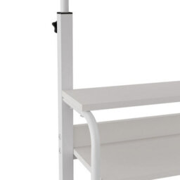 Living And Home Warm White Home Height Adjustable Movable Bedside Table 60Cm W X 40Cm D - thumbnail 7
