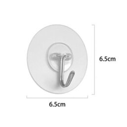 Adhesive Wall Hooks, Adhesive Hooks, Waterproof For Kitchen And Bathroom, Door, Wall (10 Pcs) - thumbnail 2