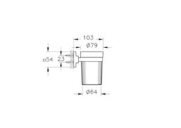 Vitra Root Chrome Toothbrush Holder - thumbnail 3