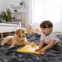 160X230 Cm Fluffy Shaggy Rug  Soft, Anti-Slip Carpet For Living Room & Bedroom - thumbnail 5