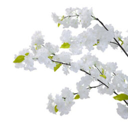 Thehotsale 165Cm Artificial White Cherry Blossom Tree In Pot For Indoor Decoration - thumbnail 5
