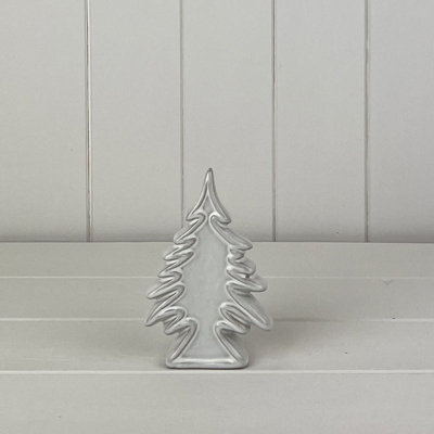 Satchville Glazed Ceramic Christmas Tree Ornament With Textured Detail