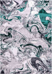Solarius Modern Grunge Marbling Abstract Area Rugs Aqua 160X230 Cm - thumbnail 6