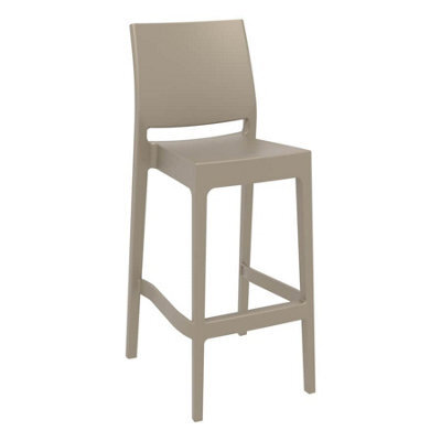 Spek Bar Stool 75 Taupe (Suitable For Outdoor) - image 1