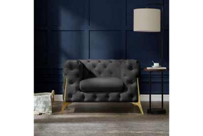 Home Detail Jaguar Armchair Chesterfield Design Velvet - image 1