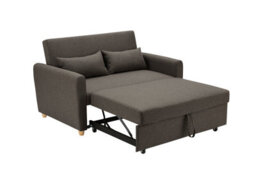 Bravich Dahlia Dark Brown 2 Seater Pull Out Sofa Bed Convertible Sleeper Sofa - thumbnail 5