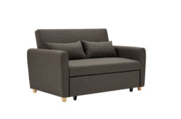 Bravich Dahlia Dark Brown 2 Seater Pull Out Sofa Bed Convertible Sleeper Sofa - thumbnail 4