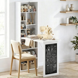Convertible Desk With Blackboard Multi-Function Computer Office Workstation - thumbnail 6