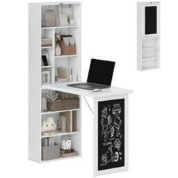 Convertible Desk With Blackboard Multi-Function Computer Office Workstation
