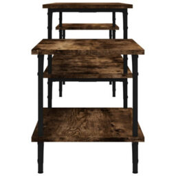 Berkfield Durable Tv Cabinet Smoked Oak 197X35X52 Cm Engineered Wood - thumbnail 6
