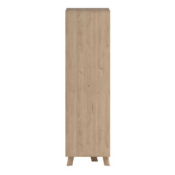 Wyld Haus Lira Jackson 3-Door Wardrobe With Mirror, Hickory Oak And White, 2 Drawers - thumbnail 5