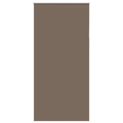 Berkfield Durable Roller Blind Blackout Coffee 100X230 Cm Fabric Width 95.7 Cm Polyester