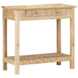 Berkfield Console Table 80X35X74 Cm Solid Mango Wood - thumbnail 9