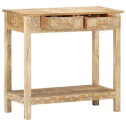 Berkfield Console Table 80X35X74 Cm Solid Mango Wood - thumbnail 3