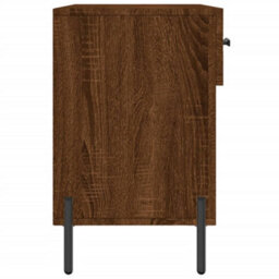 Berkfield Shoe Bench Brown Oak 102X35X55 Cm Engineered Wood - thumbnail 7