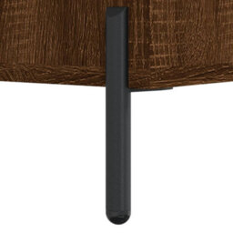Berkfield Shoe Bench Brown Oak 102X35X55 Cm Engineered Wood - thumbnail 9
