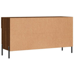 Berkfield Shoe Bench Brown Oak 102X35X55 Cm Engineered Wood - thumbnail 8