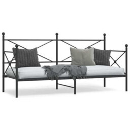 Berkfield Day Bed Without Mattress Black 80X200 Cm Steel