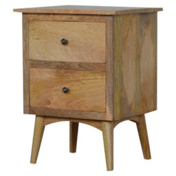 Artisan Furniture Nordic Style 2 Drawer Bedside Table - thumbnail 9