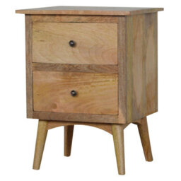 Artisan Furniture Nordic Style 2 Drawer Bedside Table - thumbnail 2