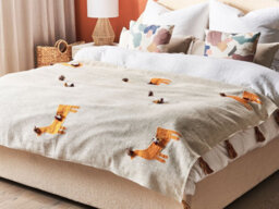 Beliani Blanket Khandwa Cotton 130 X 180 Cm Beige - thumbnail 2