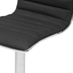 Wyld And Coco Nova Set Of 2 Counter-Height Bar Chairs Black Faux Leather Silver Frame Swivel - thumbnail 9