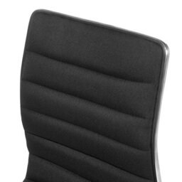Wyld And Coco Nova Set Of 2 Counter-Height Bar Chairs Black Faux Leather Silver Frame Swivel - thumbnail 8