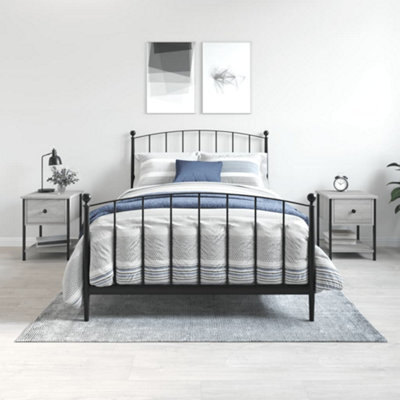 Berkfield Bedside Tables 2 Pcs Grey Sonoma 34X35.5X45 Cm Engineered Wood - image 1