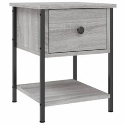 Berkfield Bedside Tables 2 Pcs Grey Sonoma 34X35.5X45 Cm Engineered Wood - thumbnail 3