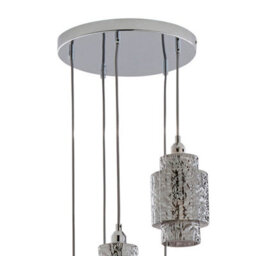 Pagazzi Lighting Pagazzi Evelle 5-Light Chrome Cascading Pendant - thumbnail 6