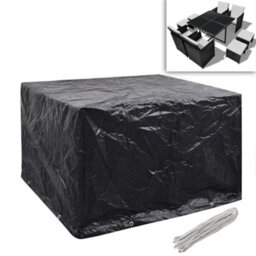Vidaxl Garden Furniture Covers 2Pcs 4 Person Poly Rattan 113X113Cm Garden Furniture Covers - thumbnail 2