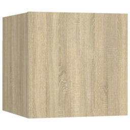 Berkfield 6 Piece Tv Cabinet Set Sonoma Oak Engineered Wood - thumbnail 4