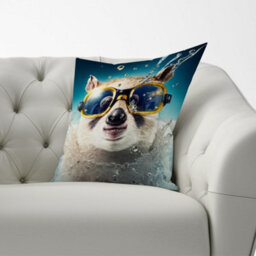 Warren Reed Designer Dormouse Splashart Cushions 60Cm X 60Cm - thumbnail 2